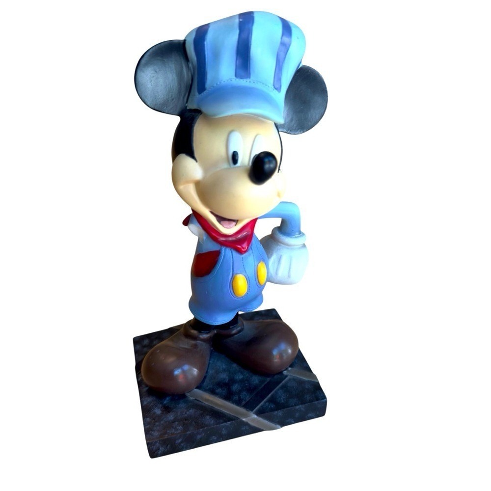 Disney Mickey Mouse InspEARations All Aboard Train Conductor Figurine As Is